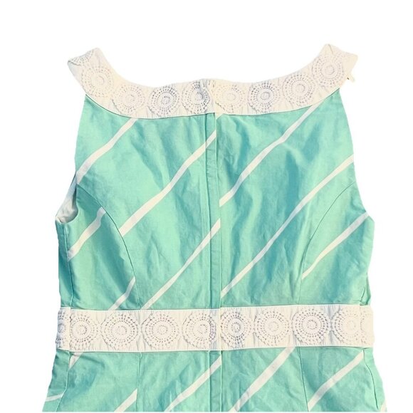 Lilly Pulitzer Candice Keyhole Mini Dress Size 00 Crash Landing Sand Bar Blue - Picture 6 of 12